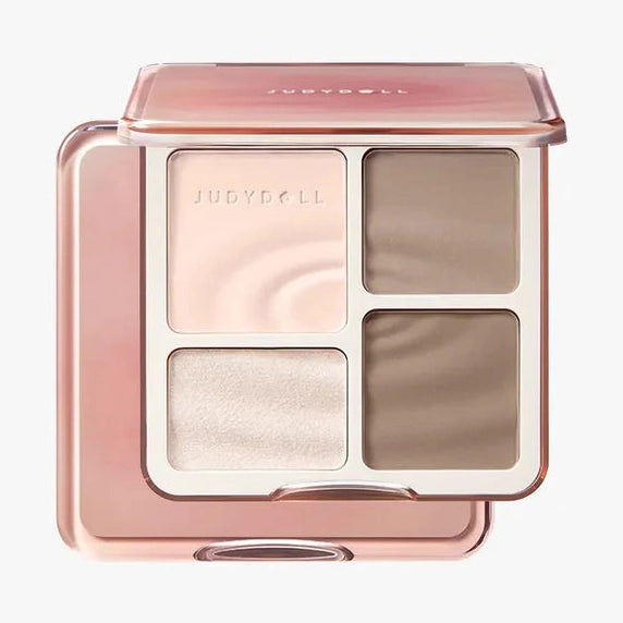 JUDYDOLL2 IN 1 Highlighter Contour Palette (4 colors)