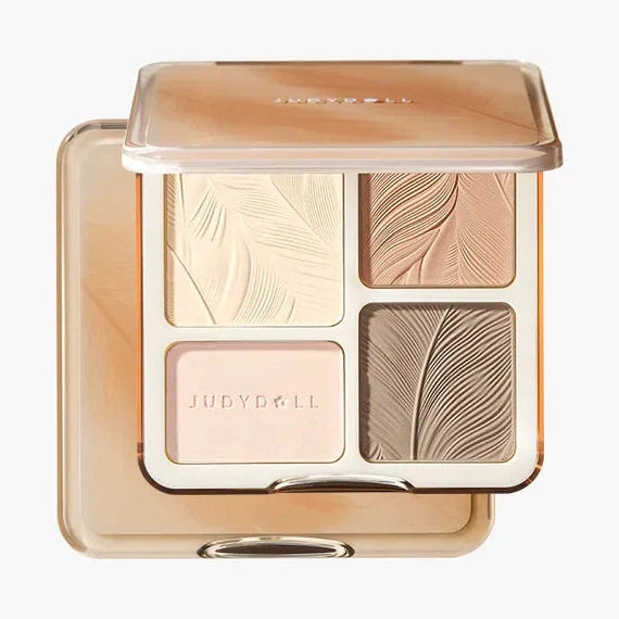 JUDYDOLL2 IN 1 Highlighter Contour Palette (4 colors)