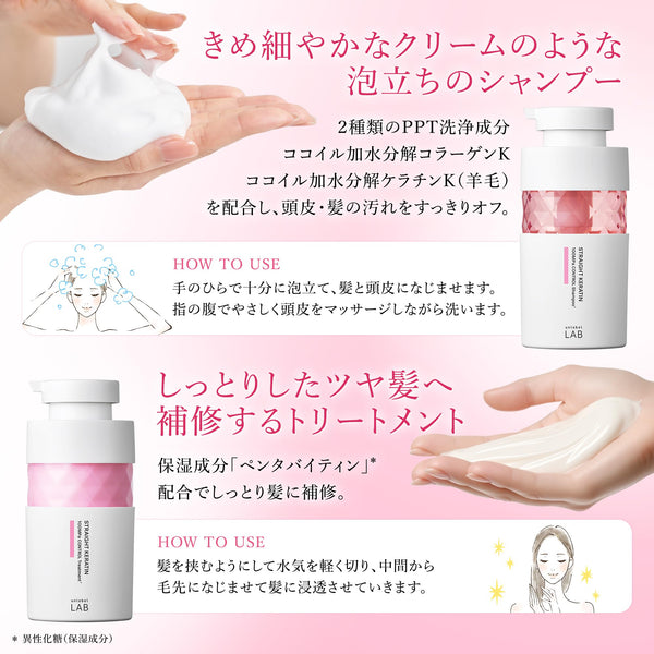 UNLABEL LAB Straight Keratin Control Shampoo / Conditioner 400ml