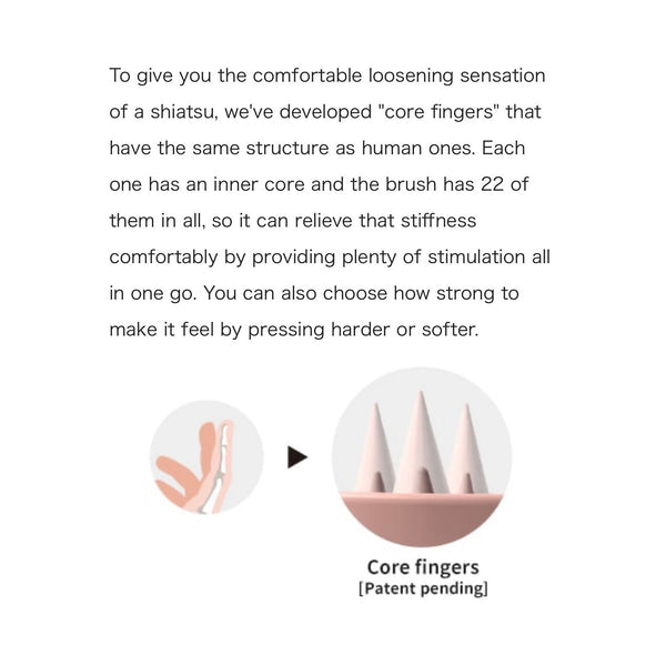 ReFa HEART BRUSH for SCALP- Mat Rose