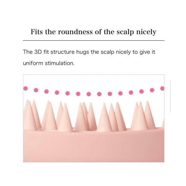 ReFa HEART BRUSH for SCALP- Mat Rose