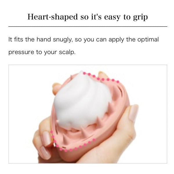 ReFa HEART BRUSH for SCALP- Mat Rose