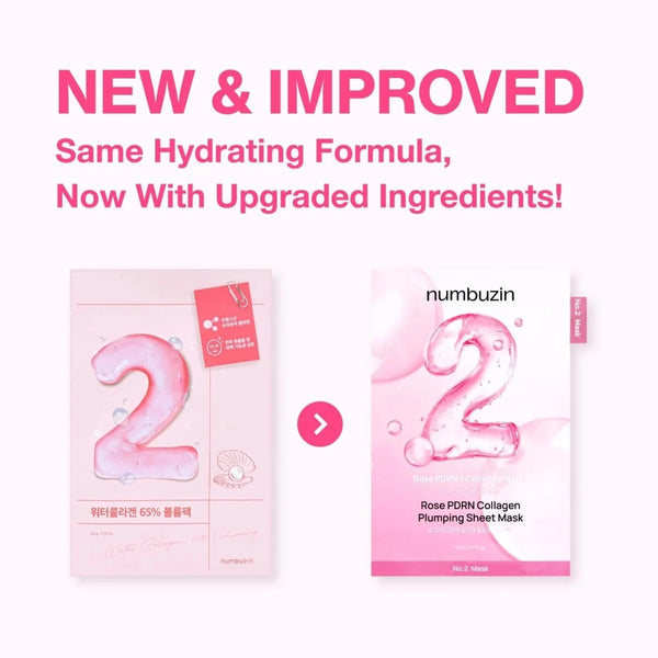 NUMBUZIN No.2 Rose PDRN Collagen Plumping Sheet Mask 33ml