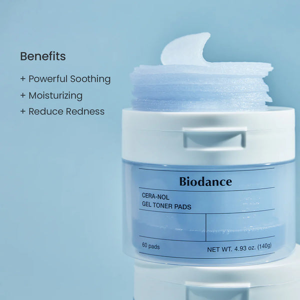 BIODANCE Cera-Nol Gel Toner Pad 60 pads