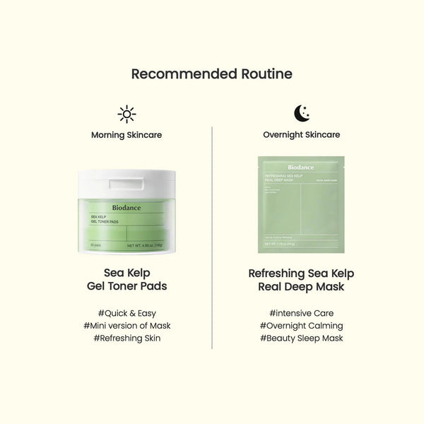 BIODANCE Sea Kelp Gel Toner Pad 60 pads
