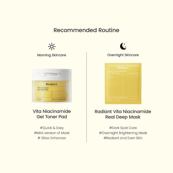 BIODANCE Vita Niacinamide Gel Toner Pad 60 pads
