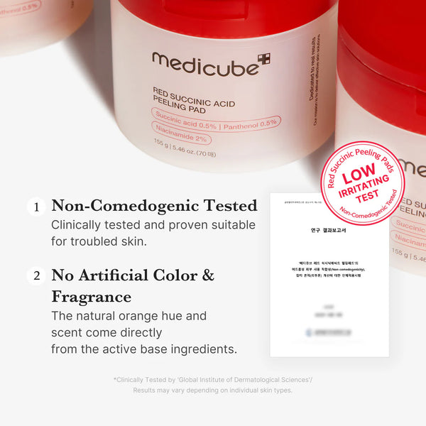 MEDICUBE Red Succinic Acid Peeling Pad 70 pads