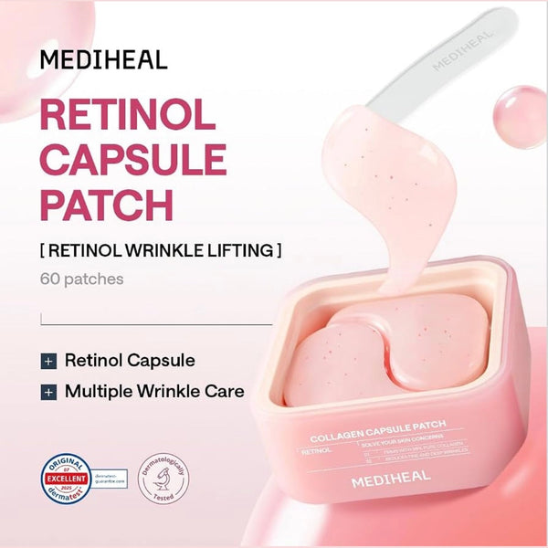 MEDIHEAL Collagen Capsule Patch Retinol Wrinkle Lifting 60 patches