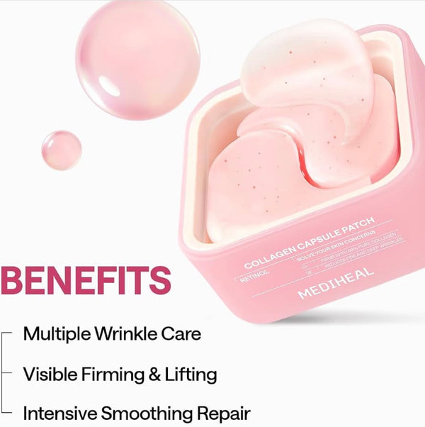 MEDIHEAL Collagen Capsule Patch Retinol Wrinkle Lifting 60 patches