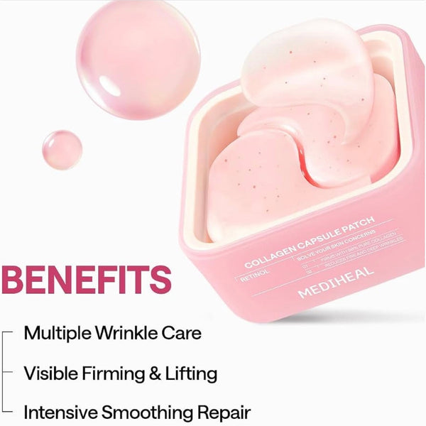MEDIHEAL Collagen Capsule Patch Retinol Wrinkle Lifting 60 patches