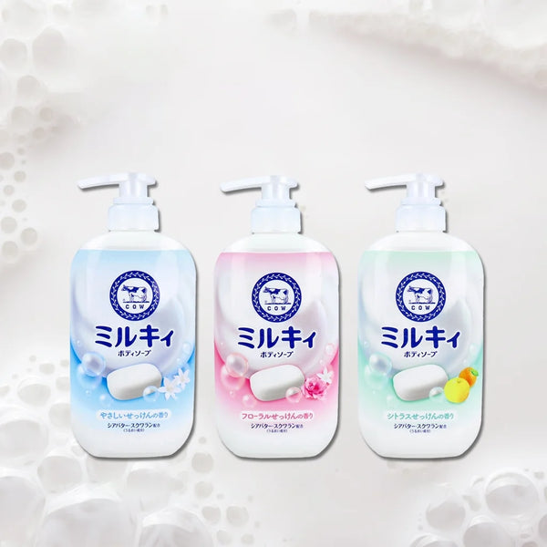 COW Brand Milky Body Soap Floral Soap Scent 550ml