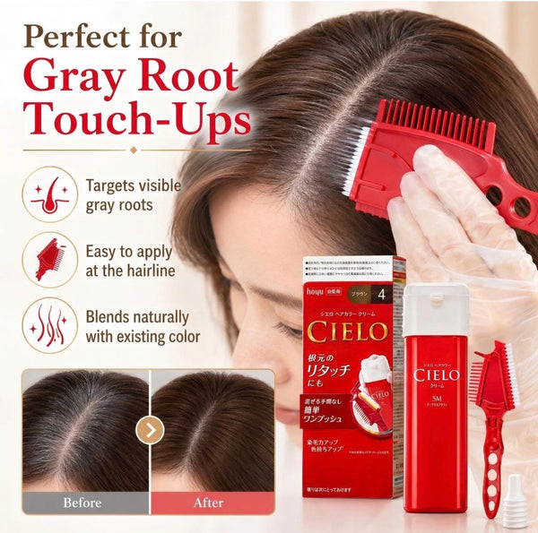 CIELO Hair Color Cream for Gray Hair