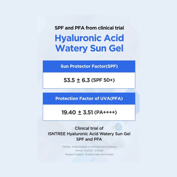 Isntree Hyaluronic Acid Watery Sun Gel SPF 50+ PA++++ 50ml / 1.69 fl oz
