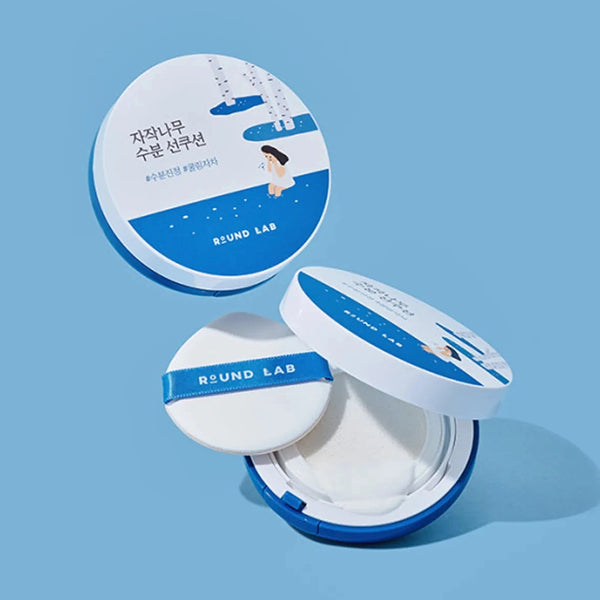 ROUND LAB Birch Juice Moisturizing Sun Cushion SPF 50+ PA++++ 15g/ 0.52 oz.
