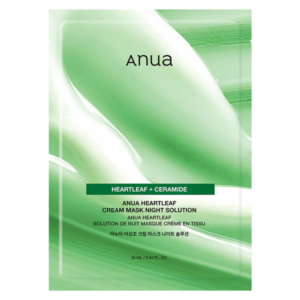 ANUA Heartleaf Cream Mask Night Solution 25ml/ 1 sheet