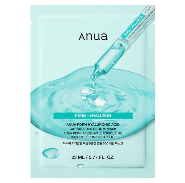 ANUA PDRN Hyaluronic Acid Capsule 100 Serum Mask 23ml/ 1 sheet
