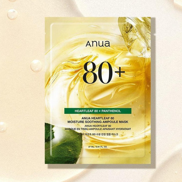 ANUA Heartleaf 80% Moisture Soothing Ampoule Mask 27ml/ 1 sheet