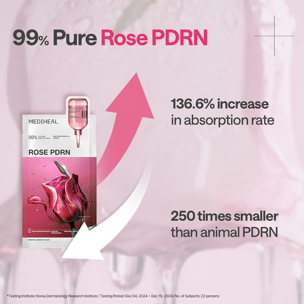 MEDIHEAL Rose PDRN Essential Mask-Healthy Glow