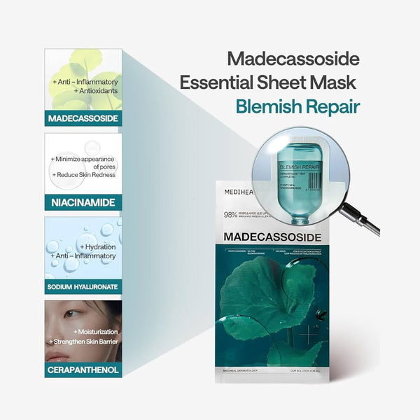 MEDIHEAL Madecassoside Essential Mask-Blemish Repair