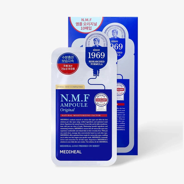 MEDIHEAL The N.M.F Ampoule Original Mask — 72-Hr Hydration, 8-Type Hyaluronic Acid