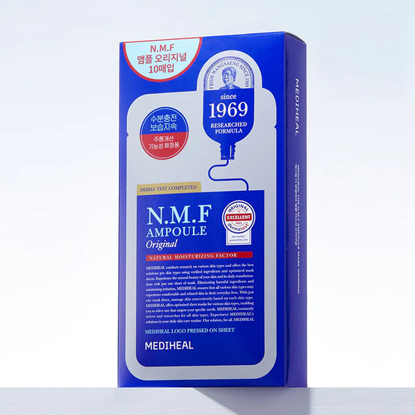 MEDIHEAL The N.M.F Ampoule Original Mask — 72-Hr Hydration, 8-Type Hyaluronic Acid