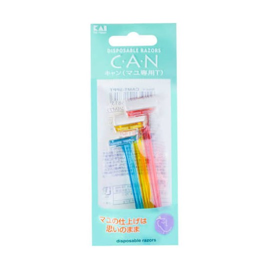 KAI Disposable Razors Mini T Type 3 Pieces