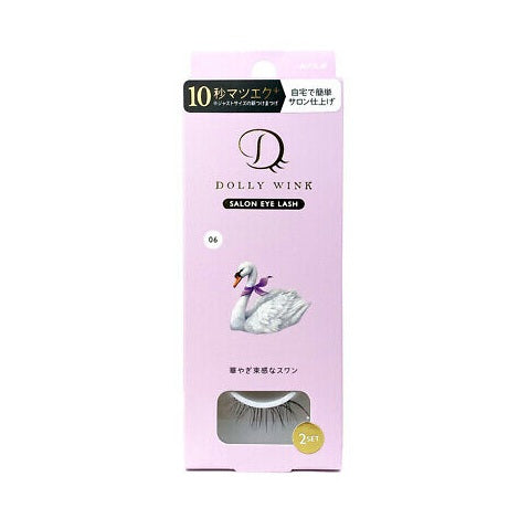 Koji Dolly Wink Salon Eye Lash No.06 Bundled Gorgeous Swan