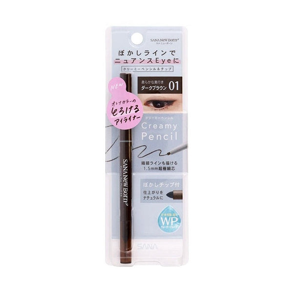 NEWBONE CREAMY EYE PENCIL EX01 DARK BROWN