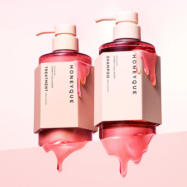 HONEYQUE Rich Gloss Honey + Collagen Shampoo / Conditioner 450ml