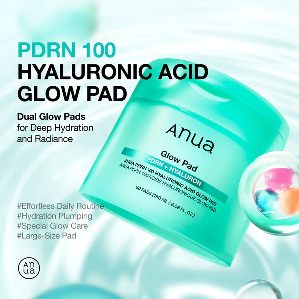 ANUA PDRN 100 Hyaluronic Acid Glow Pad (210ml / 60pads)