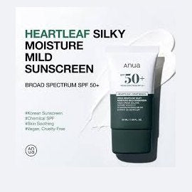 ANUA Heartleaf Silky Moisture Mild Sunscreen 50ml