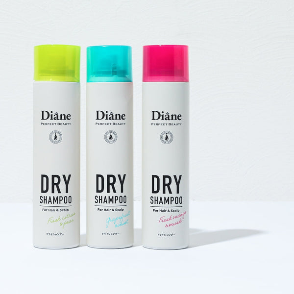 Diane Perfect Beauty Dry Shampoo series on white back ground