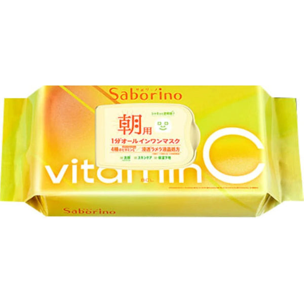 BCL Saborino Morning Sheet Mask Vitamin C 30 sheets