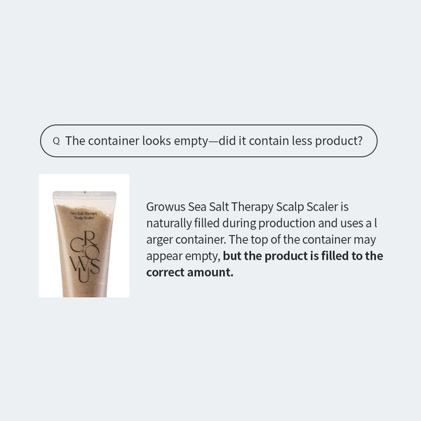GROWUS Sea Salt Therapy Scalp Scaler 250g