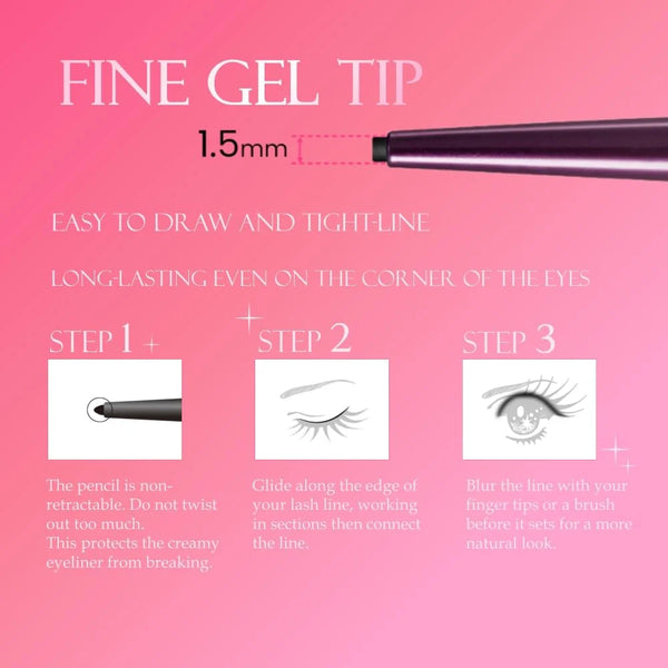 KISSME HEROINE MAKE Long Stay Sharp Gel Liner N