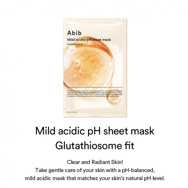 ABIB Mild Acidic pH Sheet Mask Glutathiosome Fit 30ml