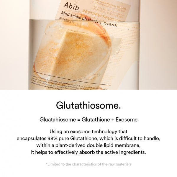 ABIB Mild Acidic pH Sheet Mask Glutathiosome Fit 30ml
