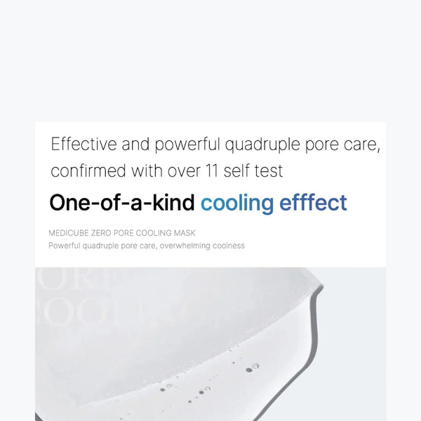 MEDICUBE Zero Pore Cooling Mask 27ml (1ea)