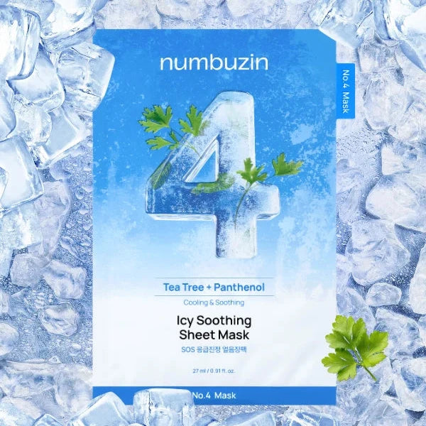 Numbuzin No.4 SOS Icy Soothing Sheet Mask 27ml