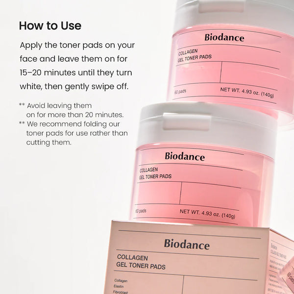 BIODANCE Collagen Gel Toner Pad 60 pads