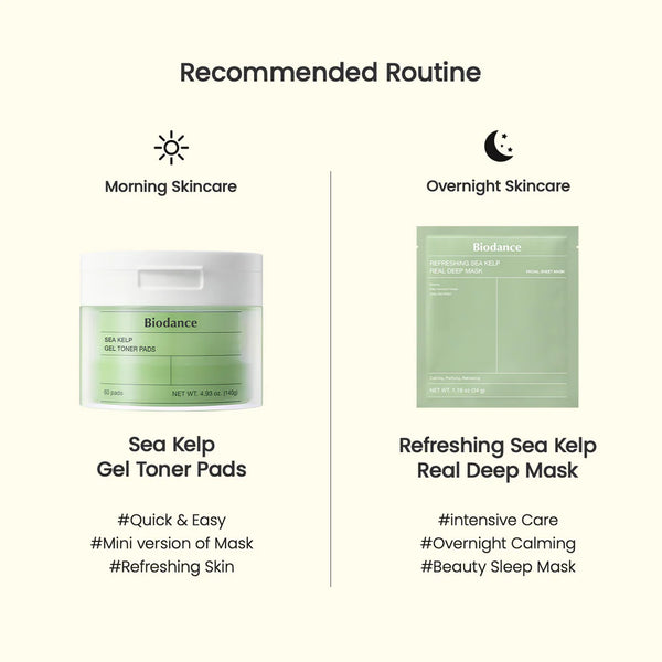 BIODANCE Sea Kelp Gel Toner Pad 60 pads