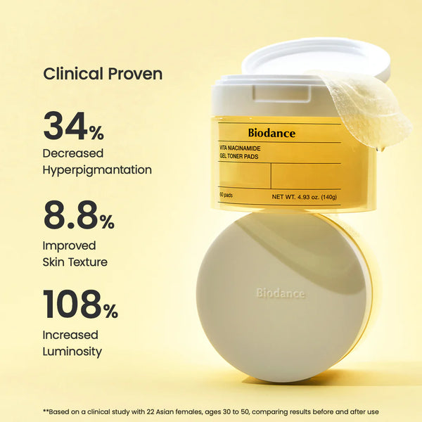 BIODANCE Vita Niacinamide Gel Toner Pad 60 pads