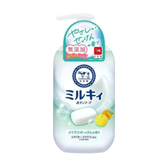 COW Brand Milky Body Soap Citrus Soap Scent 550ml