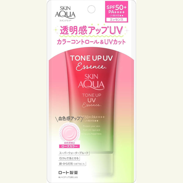 SKIN AQUA Tone-Up UV Essence Happiness Aura Rose SPF50+ 80g
