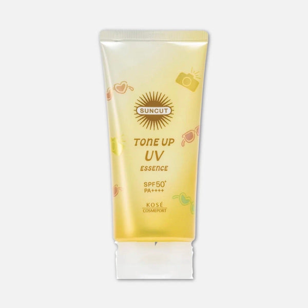 KOSE SUNCUT Tone Up UV Essence Lemon Yellow SPF50+ PA++++ 80g
