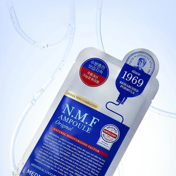 MEDIHEAL The N.M.F Ampoule Original Mask — 72-Hr Hydration, 8-Type Hyaluronic Acid