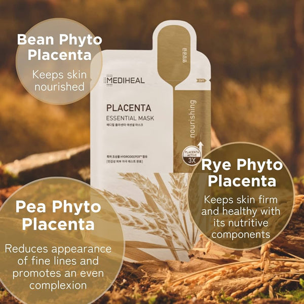 MEDIHEAL Placenta Essential Mask — Phyto Placenta 3X Complex