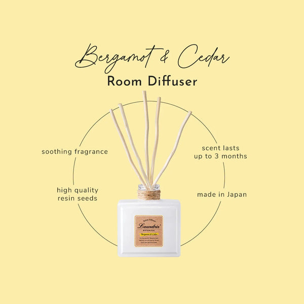 Laundrin Botanical Room Diffuser Bergamot & Cedar 80ml