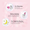 Cleansing, before makeup, night-time routine
